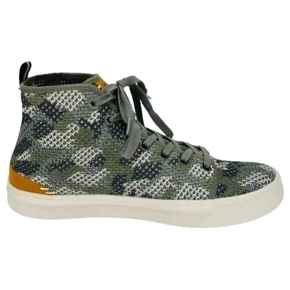Toms Mens Sneaker 8M Trvl Lite Dusty Flecktarn Camo High Top - Picture 3 of 11